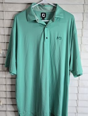 Footjoy XXL Mens Golf Polo Seafoam Green